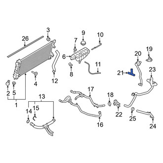 Ford OE - Cooling System Bypass Line Adapter