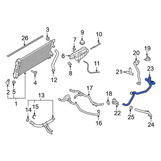 Ford OE - Engine Coolant Crossover Pipe
