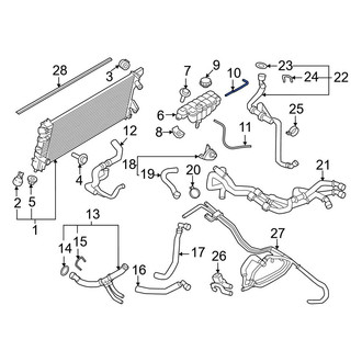 Ford OE - Upper Engine Coolant Overflow Hose
