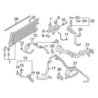 Ford OE - Radiator Coolant Hose Clip