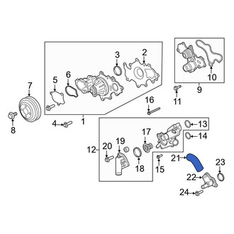Ford OE - Upper Radiator Coolant Hose