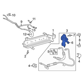 Ford OE - Transmission Oil Cooler Line Bracket