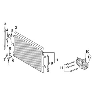 Ford OE - Air Conditioner & Heater - Condenser, Compressor & Lines (Condenser & Compressor)