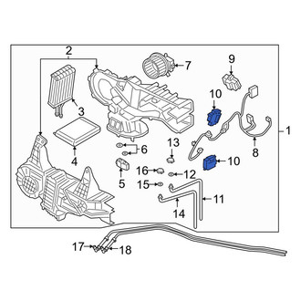 Ford OE - Rear HVAC Air Inlet Door Actuator