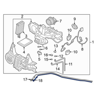 Ford OE - HVAC Heater Hose