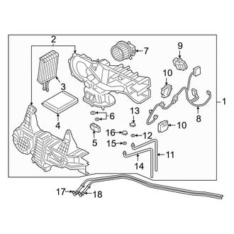 Ford OE - Air Conditioner & Heater - Evaporator & Heater Components (Rear A/C)