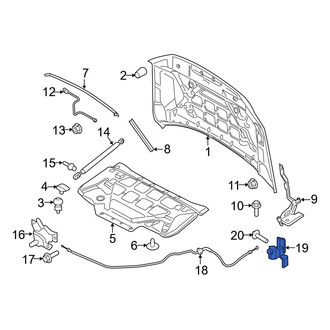 Ford OE - Front Hood Release Handle