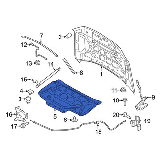Ford OE - Front Hood Insulation Pad
