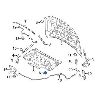 Ford OE - Hood Insulation Pad Clip
