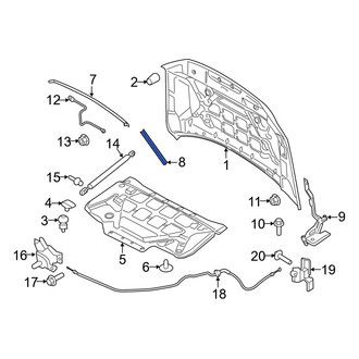 Ford OE - Front Outer Hood Seal