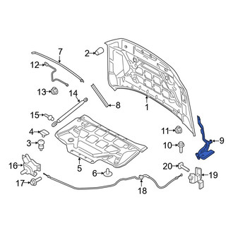 Ford OE - Front Left Hood Hinge
