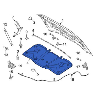 Ford OE - Front Hood Insulation Pad