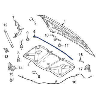 Ford OE - Front Hood Seal