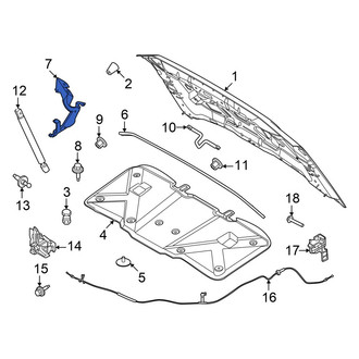 Ford OE - Front Left Hood Hinge