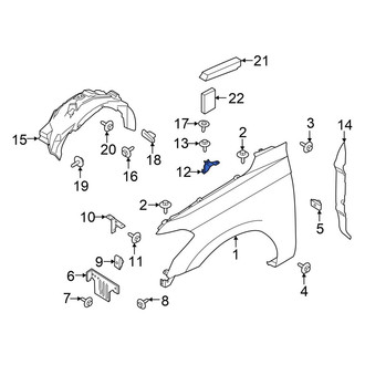 Ford OE - Rear Left Fender Bracket