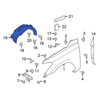 Ford OE - Front Left Fender Splash Shield