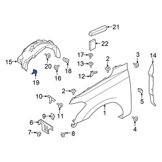 Ford OE - Fender Liner Retainer