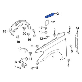 Ford OE - Front Upper Fender Insulator