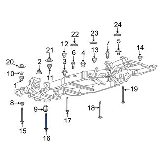 Ford OE - Lower Body Mount Cushion Bolt