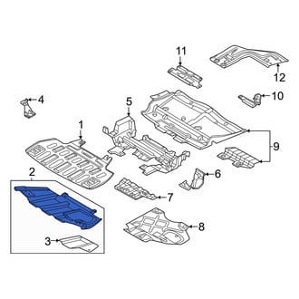 Ford OE - Front Radiator Support Splash Shield