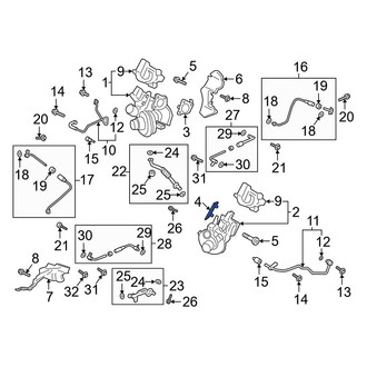 Ford OE - Left Turbocharger Gasket