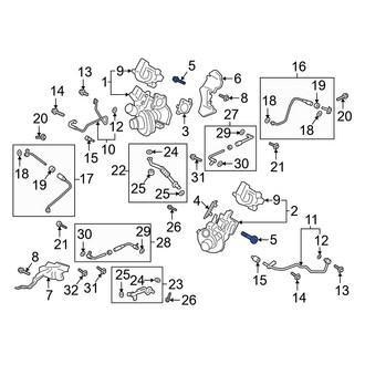 Ford OE - Turbocharger Mounting Bolt