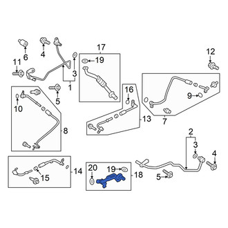 Ford OE - Left Turbocharger Oil Line