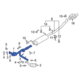 Ford OE - Right Catalytic Converter