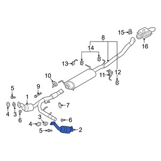 Ford OE - Right Catalytic Converter