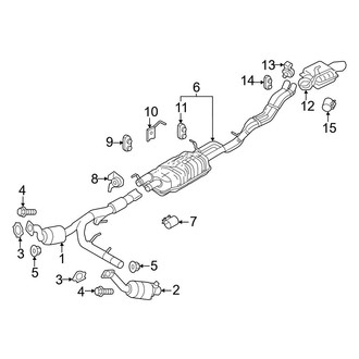 Ford OE - Exhaust System - Exhaust Components (Dual Exhaust)