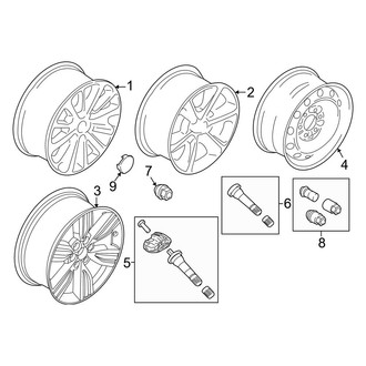 Ford OE - Wheels (18"), (Limited / Max Limited / Max SSV / Max XLT / SSV / XLT)