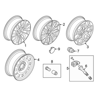 Ford OE - Wheels (22"), (King Ranch / Max King Ranch / Max Platinum / Platinum)