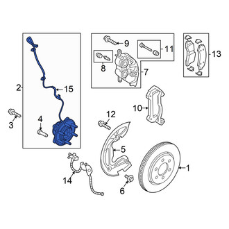 Ford OE - Front ABS Wheel Speed Sensor
