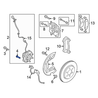 Ford OE - Front Wheel Lug Stud