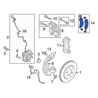 Ford OE - Front Disc Brake Pad Set