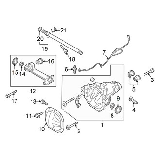 Ford OE - Front Suspension - Carrier & Components (4WD)