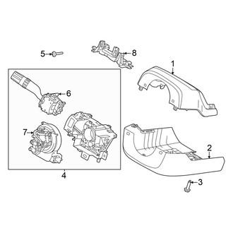 Ford OE - Steering Column - Shroud, Switches & Levers (Power Tilt)
