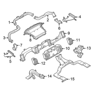 Ford OE - Instrument Panel - Ducts (Front)