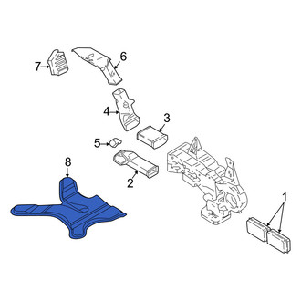 Ford OE - Rear Right Upper Instrument Panel Air Duct