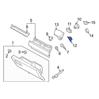 Ford OE - Front Right Outer Glove Box Door Striker
