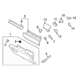 Ford OE - Front Glove Box Door Bumper
