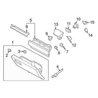 Ford OE - Instrument Panel - Glove Box