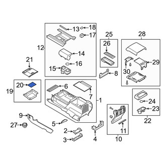 Ford OE - Front Console Mat