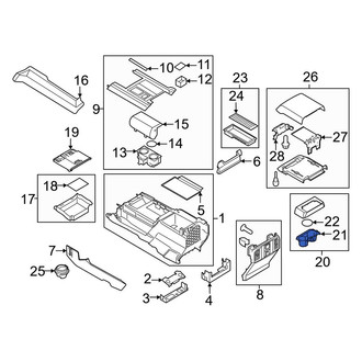 Ford OE - Front Console Cup Holder