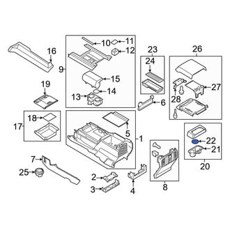 Ford OE - Console Mat