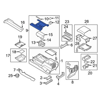 Ford OE - Front Console Trim Panel