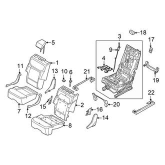 Ford OE - Seats & Tracks - Second Row Seats (40/20/40 Inner Seat)