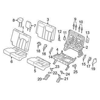 Ford OE - Seats & Tracks - Third Row Seats (Driver Side)
