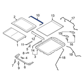Ford OE - Sunroof Drip Rail