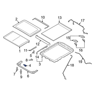 Ford OE - Front Sunroof Glass Screw